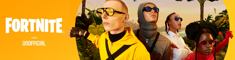 Nouvelle collection de lunettes de soleil Fortnite x Unofficial