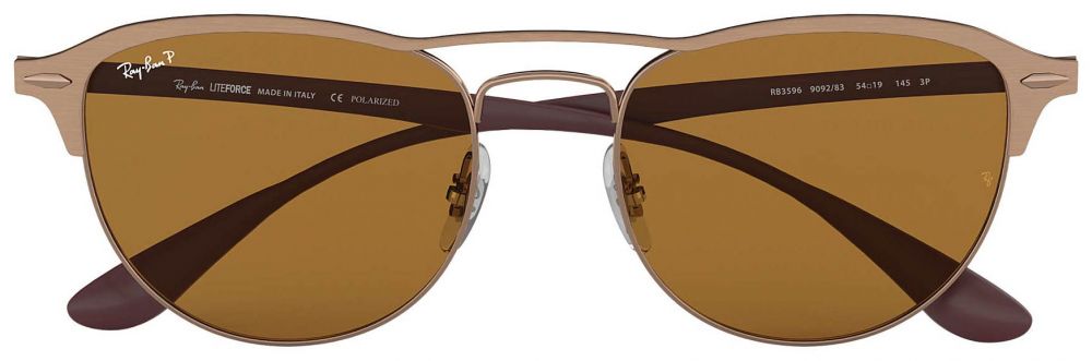 RAY-BAN: Lunettes de soleil homme - Marron | Lunettes De Soleil Ray-Ban RB  3625 NEW AVIATOR POLAR en ligne sur