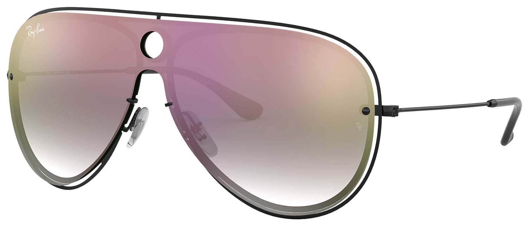 Lunettes de soleil Ray Ban Shooter Blaze Argent Rouge RB3605 N 186