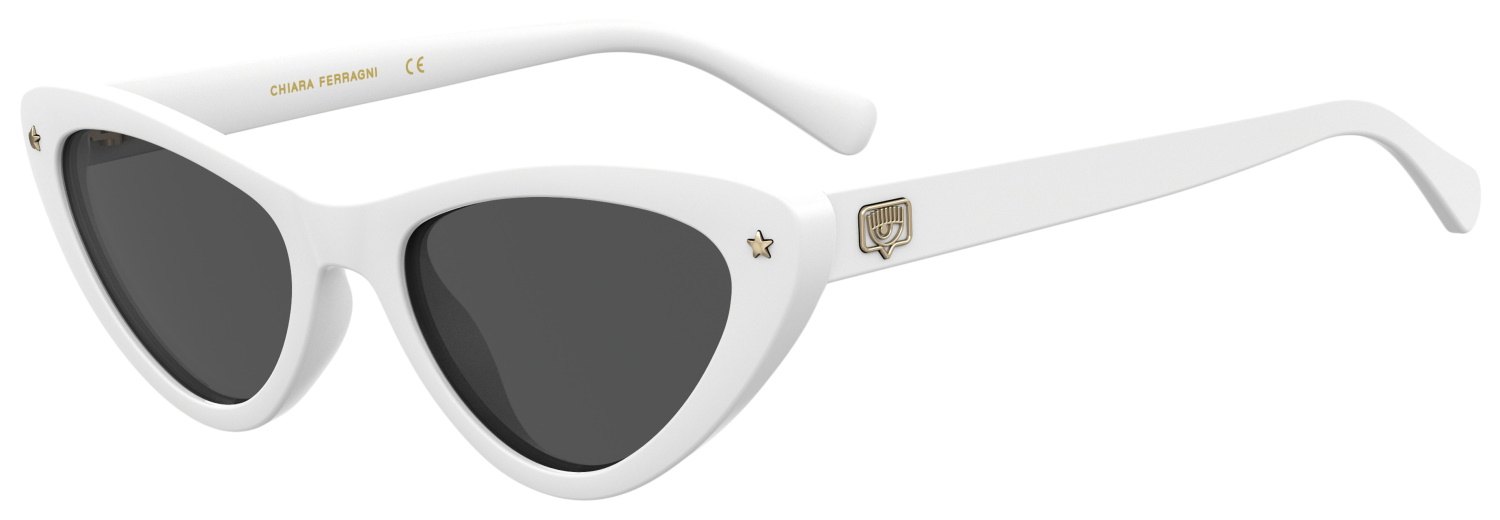 Lunettes De Soleil Chiara Ferragni CF7006/S - Modèle œil De Chat Jaune/gris - Neuves Avec étiquettes