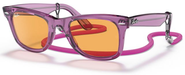 Monture Violet transparent x Orange classic