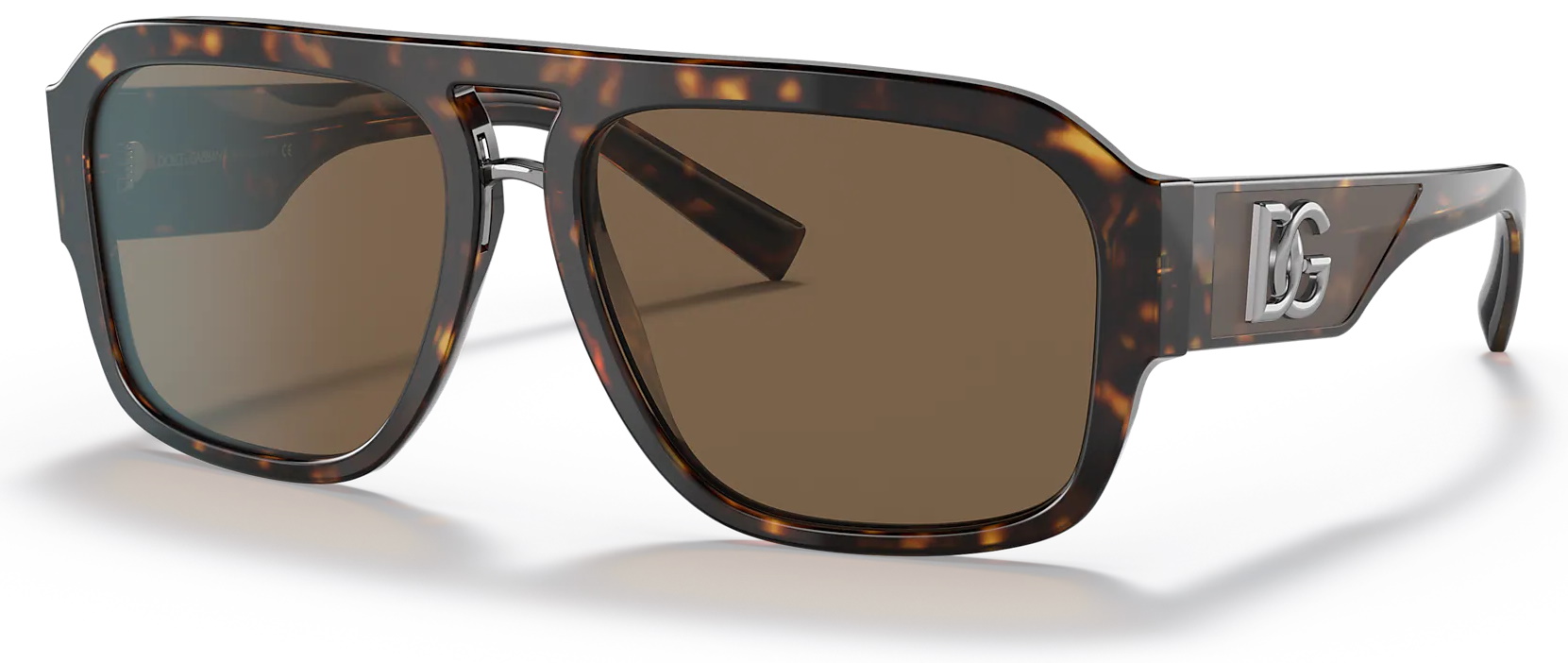 Lunettes De Soleil Dolce & Gabbana En écaille Marron - Occasion En Excellent état