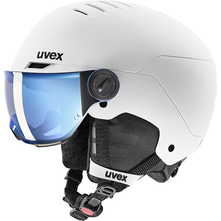 Casque visière Salomon Icon Lt Visor Photo Sigma Wisteria Navy Sky Blue