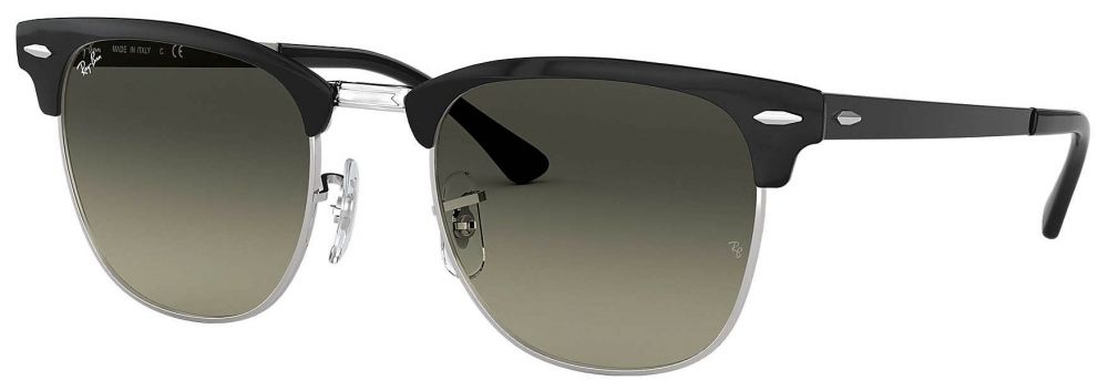 Lunettes de soleil Ray-Ban Clubmaster Metal Noir Argent RB3716