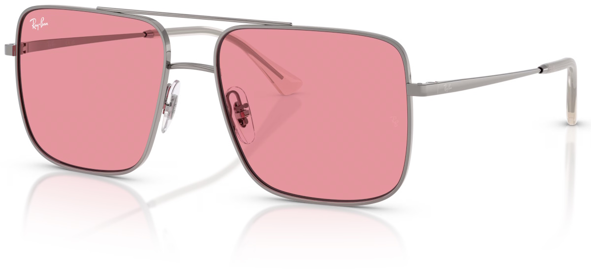 Les lunettes de soleil Ari Bio-based en Argent et Jaune Or Flash Effet