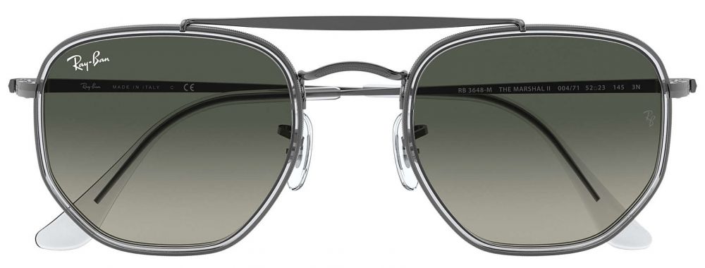 Ray-Ban The Marshal II RB3648M 91673F 52 Lunettes de soleil Or Verres bleus  dégradés - Vipoptic