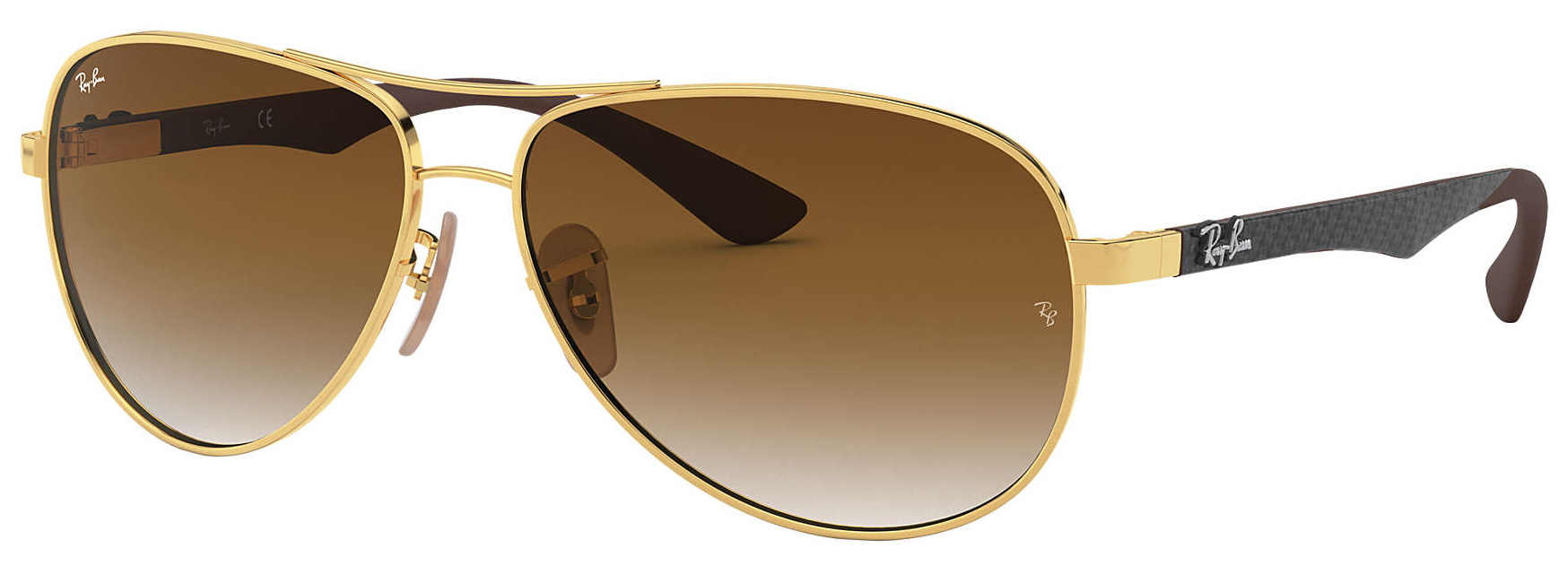 Lunettes de soleil Ray Ban Tech Carbon Fibre Small RB8313 001 51 58 13 pas cher