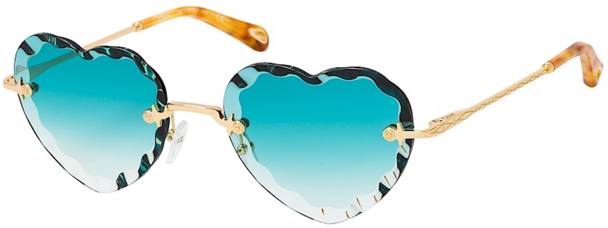 CHLOÉ ROSIE RIMLESS ROUNDED METAL SUNGLASSES - Lunettes de soleil