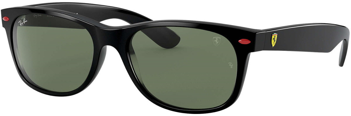 Ray-Ban フェラーリ ブラック G-15 RB2132M F60131 55-18 Ray-Ban Wayfarer Scuderia Ferrari Noir Mat RB4195M F602/71