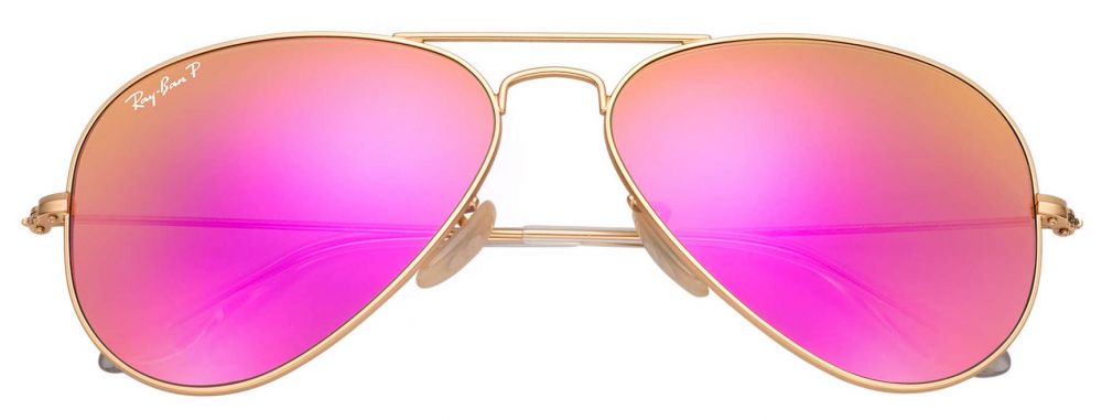 ray ban aviator flash lenses pink