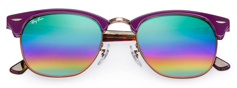 ray ban clubmaster mineral flash lenses