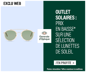 Jusqu'à -50% sur un large choix de lunettes de soleil
