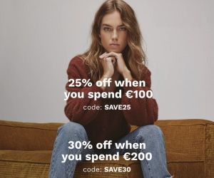 -25% dès 100€ d'achat et -30% dès 200€ d'achat